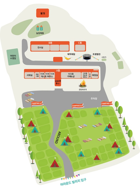 어라운드빌리지 배치도 1