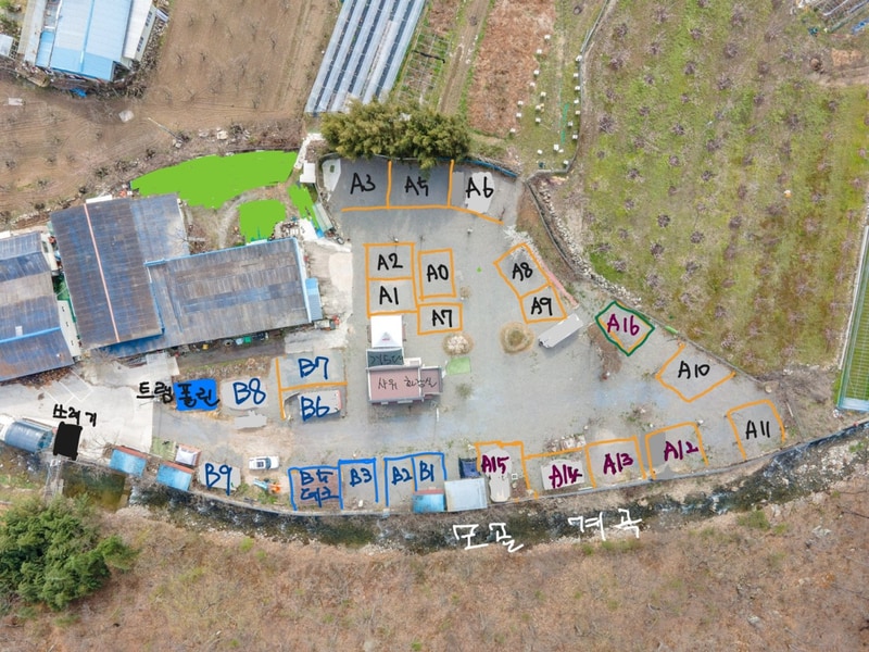 경산 모골캠핑장 배치도 1