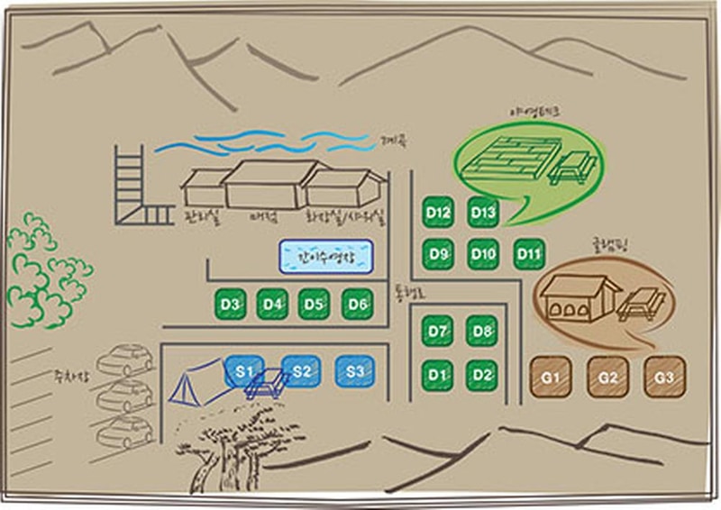 불영계곡 캠핑장 시설 사진 9