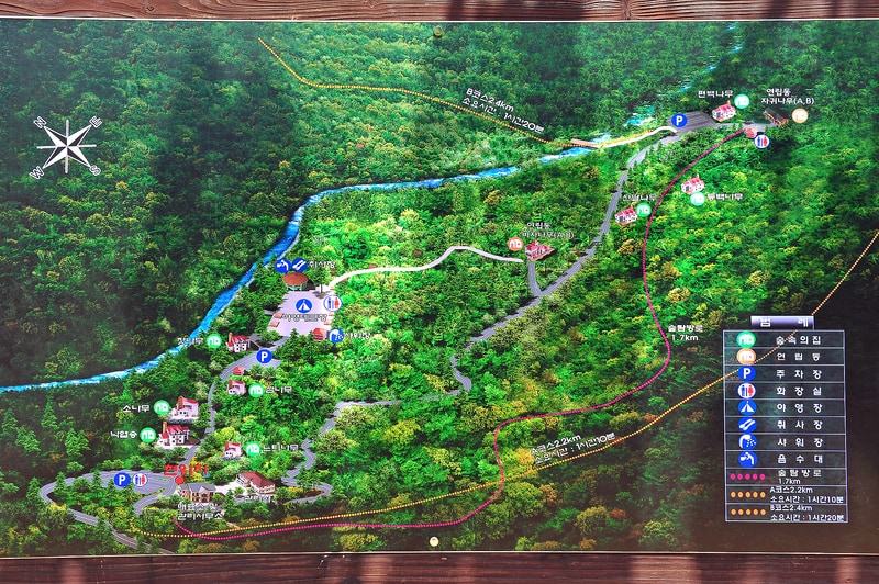 국립천관산자연휴양림 배치도 1