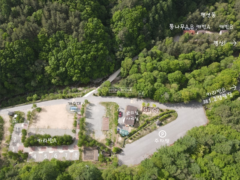 계방산 오토캠핑장 배치도 1