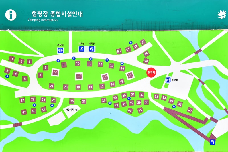 영산강 승촌보캠핑장 배치도 1