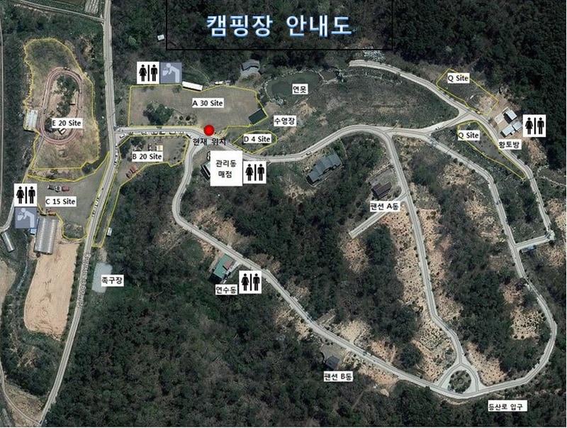 세울터 오토캠핑장 & 펜션 배치도 1